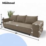 DVIVIETĖ IŠSKLEIDŽIAMA SOFA SU STALIUKU IR KĖDĖMIS - Vaizdas 11