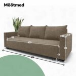 KLASIKINĖ SOFA-LOVA SU SKALBIMO SKYRIAUS LINIJA - Vaizdas 9