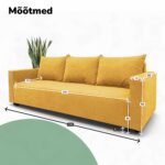 KLASIKINĖ SOFA-LOVA SU SKALBIMO SKYRIAUS LINIJA - Vaizdas 3