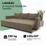 KLASIKINĖ SOFA-LOVA SU SKALBIMO SKYRIAUS LINIJA - Vaizdas 10