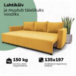 KLASIKINĖ SOFA-LOVA SU SKALBIMO SKYRIAUS LINIJA - Vaizdas 4