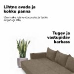 KLASIKINĖ SOFA-LOVA SU SKALBIMO SKYRIAUS LINIJA - Vaizdas 12