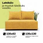 DVIGULĖ IŠSKLEIDŽIAMA SOFA-LOVA SU SAUGYKLA MINI - Vaizdas 4