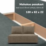 DVIGULĖ IŠSKLEIDŽIAMA SOFA-LOVA SU SAUGYKLA MINI - Vaizdas 11