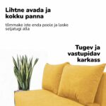 DVIGULĖ IŠSKLEIDŽIAMA SOFA-LOVA SU SAUGYKLA MINI - Vaizdas 6