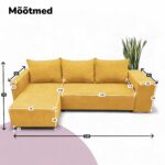 KAMPINĖ SOFA LOVA SU STALU IR STALTIESE ST COMBO - Vaizdas 4