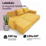 KAMPINĖ SOFA LOVA SU STALU IR STALTIESE ST COMBO - Vaizdas 5