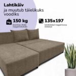 KONVERTUOJAMA SOFA LOVA KONVERTUOJAMA ŠVIESA - Vaizdas 10