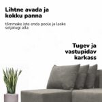 KONVERTUOJAMA SOFA LOVA KONVERTUOJAMA ŠVIESA - Vaizdas 6