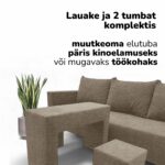 DVIGULĖ IŠSKLEIDŽIAMA SOFA SU STALU IR KĖDĖMIS X COMBO - Vaizdas 10