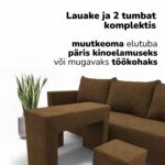 DVIGULĖ IŠSKLEIDŽIAMA SOFA SU STALU IR KĖDĖMIS X COMBO - Vaizdas 3