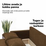 DVIGULĖ IŠSKLEIDŽIAMA SOFA SU STALU IR KĖDĖMIS X COMBO - Vaizdas 7