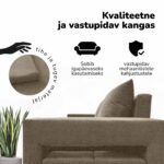 DVIGULĖ IŠSKLEIDŽIAMA SOFA SU STALU IR KĖDĖMIS X COMBO - Vaizdas 2