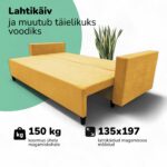 KLASIKINĖ SOFA-LOVA SU PRAUSTUVU X LINE - Vaizdas 4