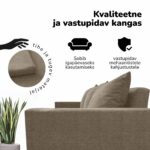 KLASIKINĖ SOFA-LOVA SU PRAUSTUVU X LINE - Vaizdas 2