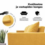KLASIKINĖ SOFA-LOVA SU PRAUSTUVU X LINE - Vaizdas 7