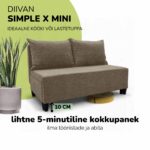 DVIGULĖ IŠSKLEIDŽIAMA SOFA X MINI - Vaizdas 8