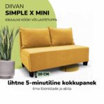 DVIGULĖ IŠSKLEIDŽIAMA SOFA X MINI