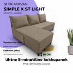KAMPINĖ SOFA LOVA X ST LIGHT - Vaizdas 8
