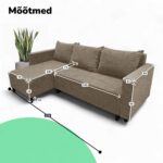 KAMPINĖ SOFA-LOVA SU KEIČIAMA LOVA IR SAUGYKLA X IN STURIS - Vaizdas 9