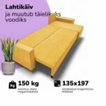 KAMPINĖ SOFA LOVA SU STALIUKU IR STALTIESE X ST COMBO - Vaizdas 5