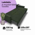DIDELĖ KAMPINĖ SOFA-LOVA SU STALU IR STALTIESE XL ST COMBO - Vaizdas 5