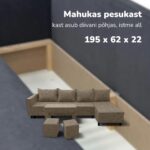 KAMPINĖ SOFA LOVA SU STALIUKU IR STALTIESE X ST COMBO - Vaizdas 13