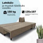 DIDELĖ KAMPINĖ SOFA BE PORANKIŲ XL ST LIGHT - Vaizdas 10