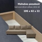 DIDELĖ KAMPINĖ SOFA BE PORANKIŲ XL ST LIGHT - Vaizdas 11