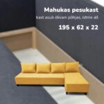 DIDELĖ KAMPINĖ SOFA BE PORANKIŲ XL ST LIGHT - Vaizdas 5