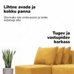 DIDELĖ KAMPINĖ SOFA BE PORANKIŲ XL ST LIGHT - Vaizdas 6