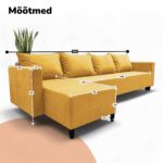 KLASIKINĖ DIDELĖ KAMPINĖ SOFA XL STURIS - Vaizdas 3