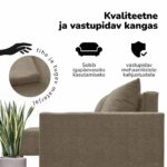 KLASIKINĖ DIDELĖ KAMPINĖ SOFA XL STURIS - Vaizdas 2