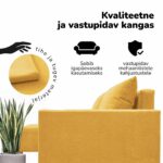 KLASIKINĖ DIDELĖ KAMPINĖ SOFA XL STURIS - Vaizdas 7